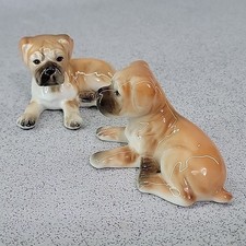 2x Pair Of Vintage Small Boxer