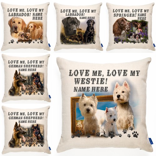 Personalised dog cushion - personalised, cover
