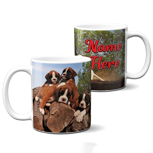 Personalised boxer puppies - personalised,