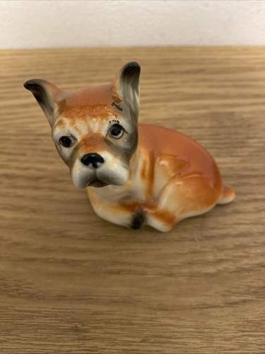 Boxer figurine puppy - figurine, dog
