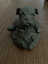 BOXER DOG PUPPIES   figurine