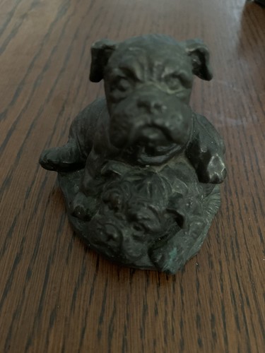 Boxer dog puppies figurine - dog,