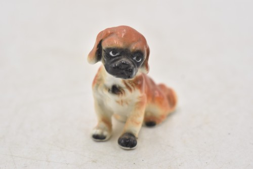 Vintage bone china boxer puppy - vintage,