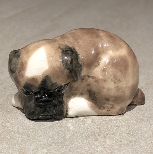 Vintage ceramic puppy boxer - ceramic,
