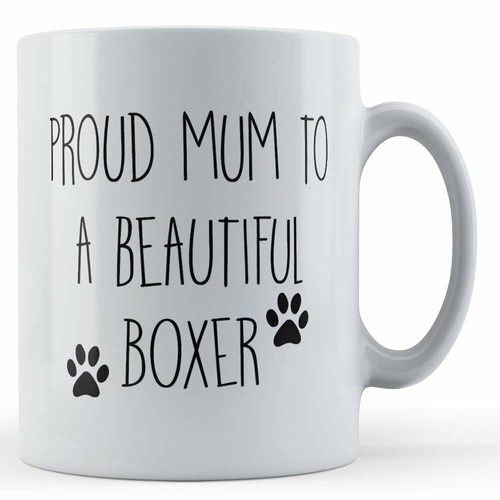 Boxer dog mum - dog, mum,