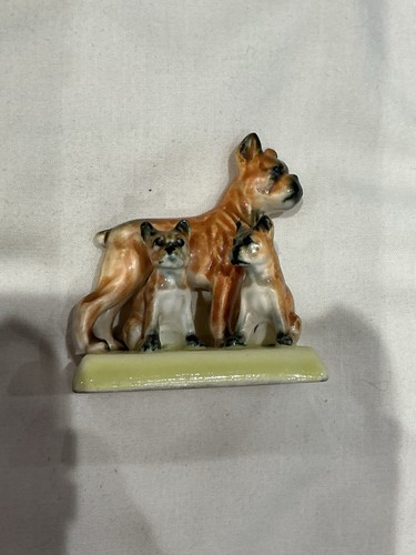 Vintage ceramic boxer dog - vintage, &