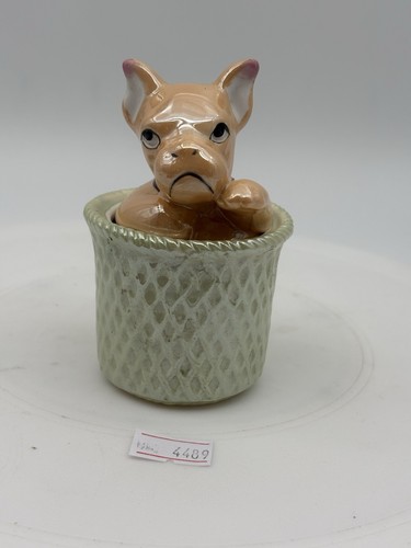 Very unusual lusterware - unusual, boxer