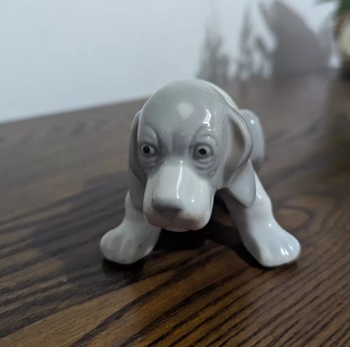 Vintage porcelain puppy - porcelain,