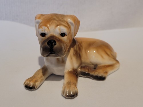 Small brown ceramic boxer - small,